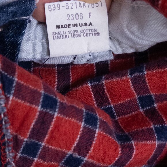 Vintage OshKosh B'Gosh 80s 3-Piece Overalls Knit Sweater Shirt Set Plaid Red 4T - Picture 5 of 16